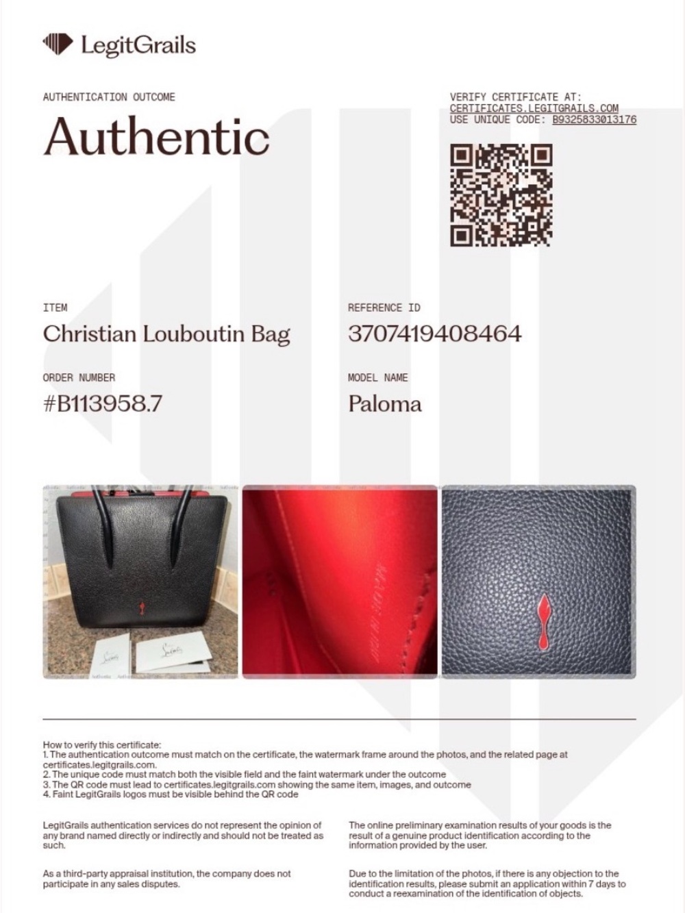 Christian Louboutin Paloma Small Calf leather bag pristine W/COA (retail $2250) - Picture 2 of 14